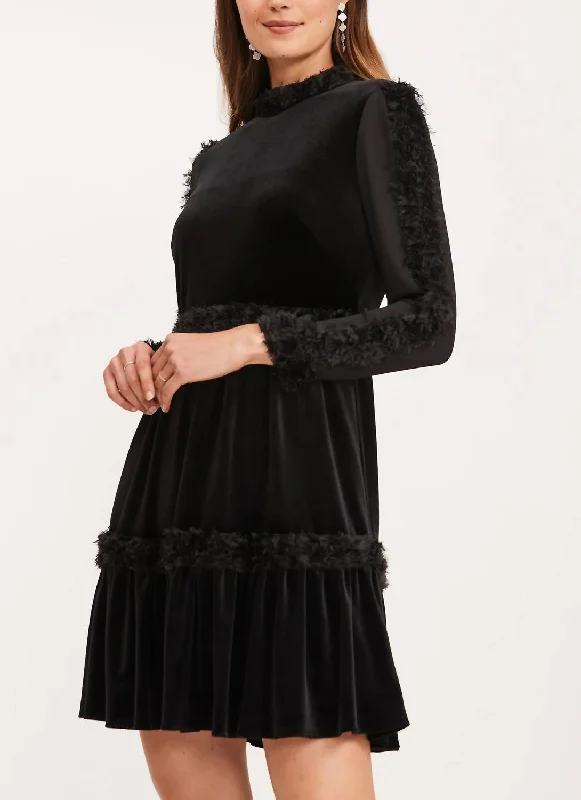 Gorgeous Glamour Collection Priscilla Cocktail Dress In Black