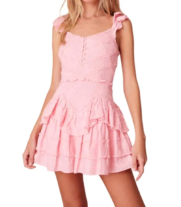 Fashion Forward Femininity Marsinia Dress In Bubblegum Pink