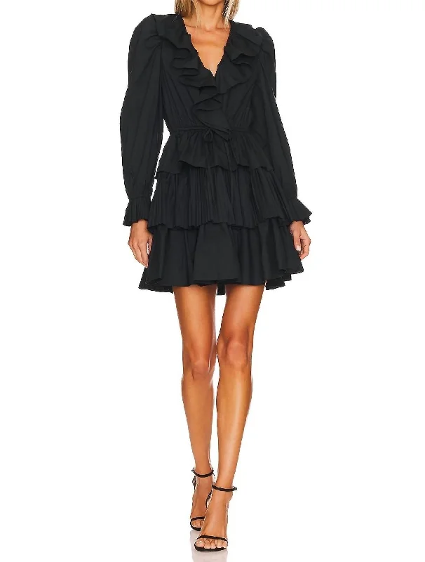 Women's Outerwear for All Weather Conditions Lola Dress In Noir