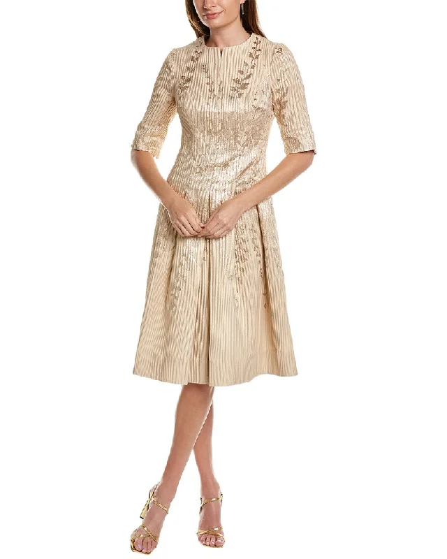 Women's Trendy Outfit Teri Jon by Rickie Freeman Jacquard Rib Cocktail Dress