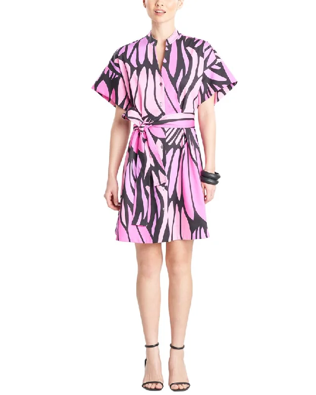 Chic Wardrobe Natori Nagashi Printed Chino Dress