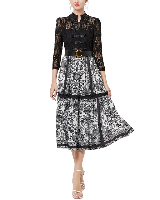 Women's Chic Outerwear Attire Tina Dress