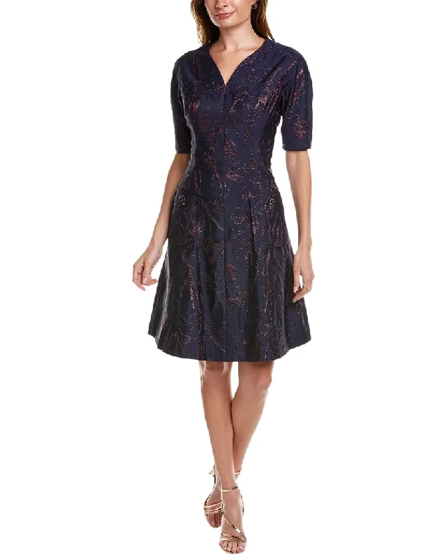 Women Apparel Teri Jon by Rickie Freeman Jacquard Cocktail Dress