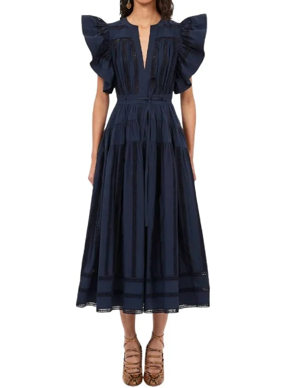 Women's Street Style Casual Wear Emery Dress In Midnight