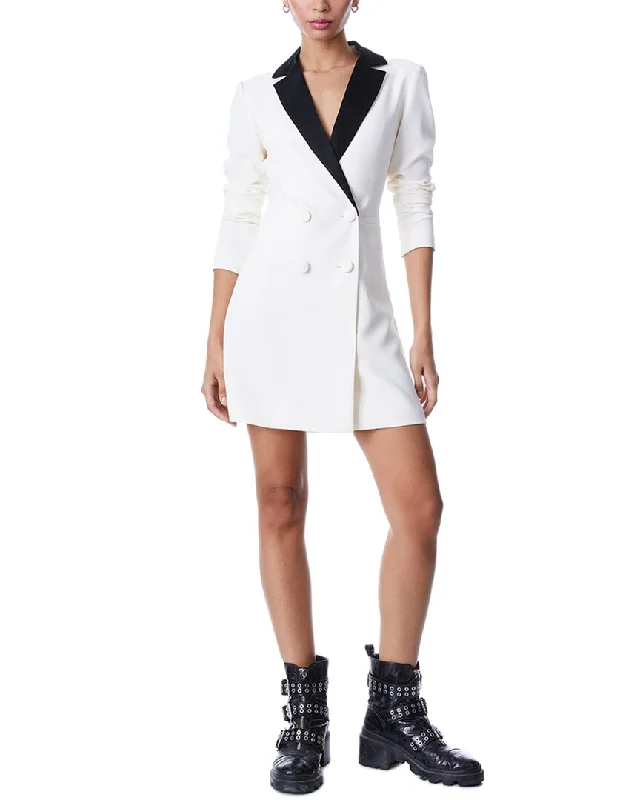 Preppy Style alice + olivia Kyrie Tuxedo Dress