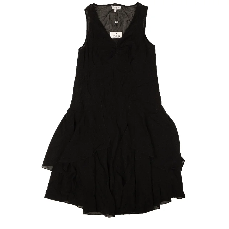 Women's Holiday Attire Opening Ceremony Chiffon Dress - Black