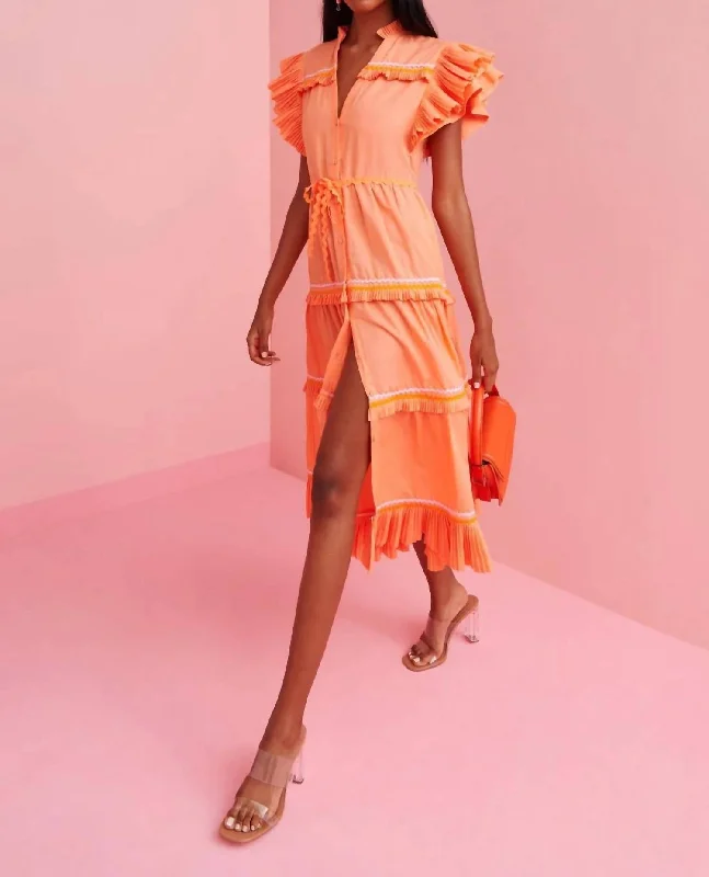 Chic Trends For The Fashion Savvy Moonlit Orange Dress