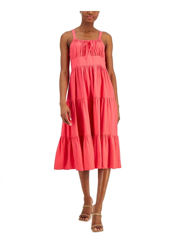 Women's Evening Wear Attire Womens Knee Length Smocked Sundress