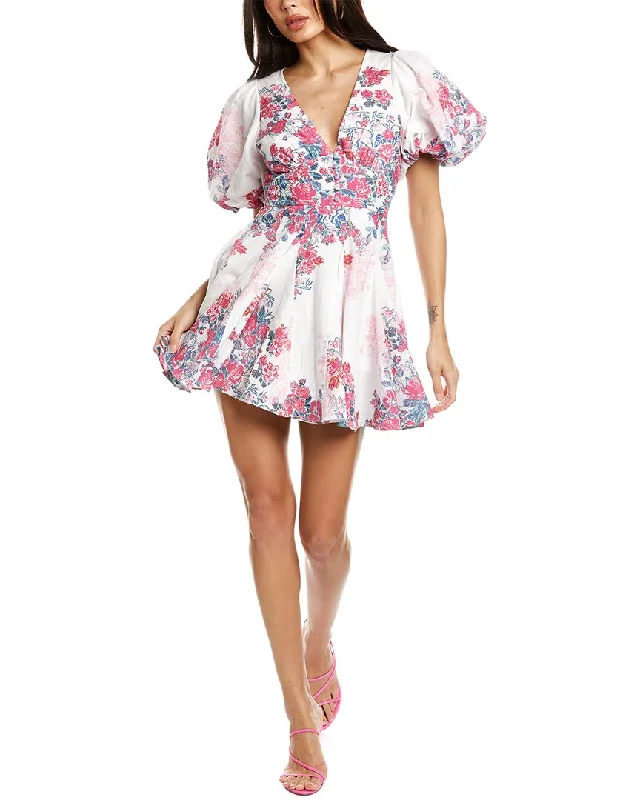 Chic Outfits Hemant & Nandita Linen-Blend Skater Dress