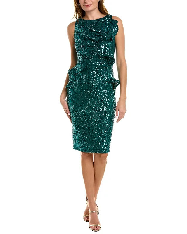 Easy Elegance Sales Badgley Mischka Sequin Cocktail Dress