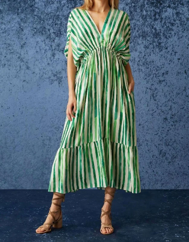 Chic Clothing For Women Venus Caftan Dress in Bamboo Cabana