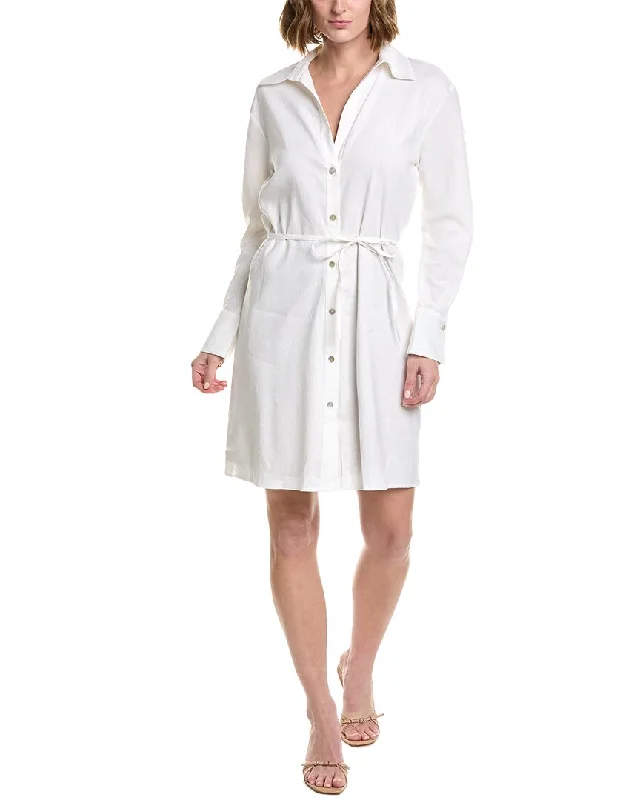 Lighten Up With Nordic Styles Vince Tie-Back Linen-Blend Dress