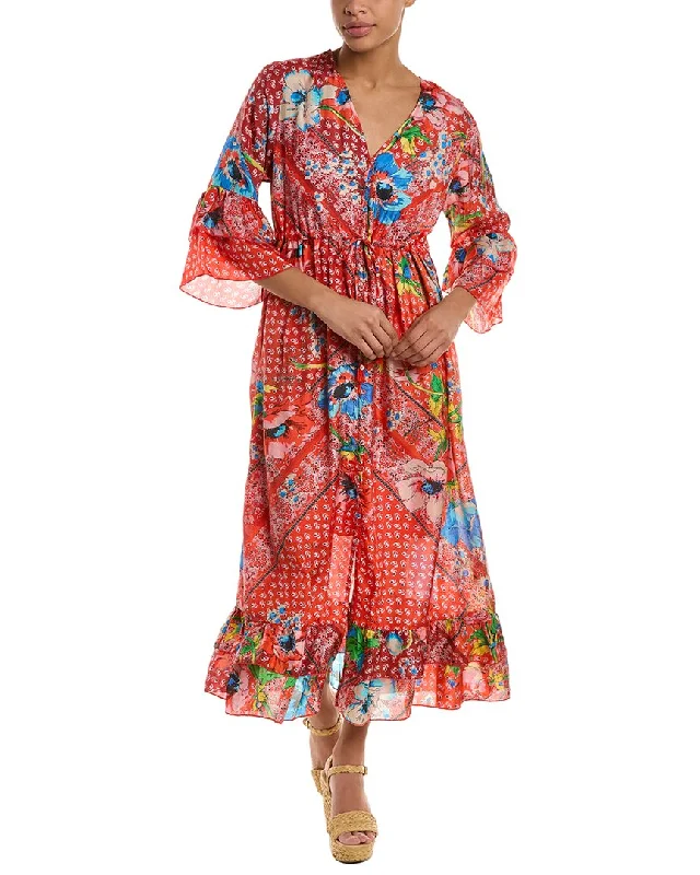 Holiday Discount Johnny Was Martha Trina Silk Dress
