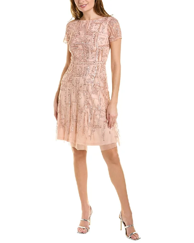 Women's Clothes For Work Aidan Mattox Beaded Cocktail Dress