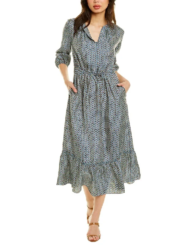 Relaxed Style J.McLaughlin Liberty Silk-Blend Dress