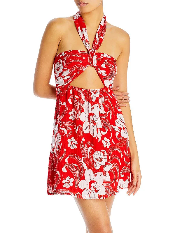 Your Perfect Deal Is Just A Click Away Mairie Womens Linen Blend Halter Sundress