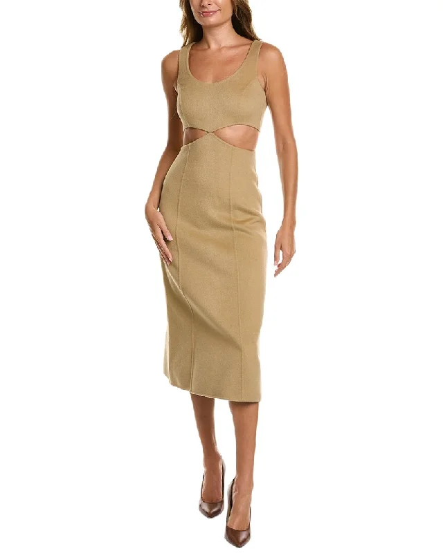 Fashion Essentials Michael Kors Cutout Wool & Angora-Blend Dress
