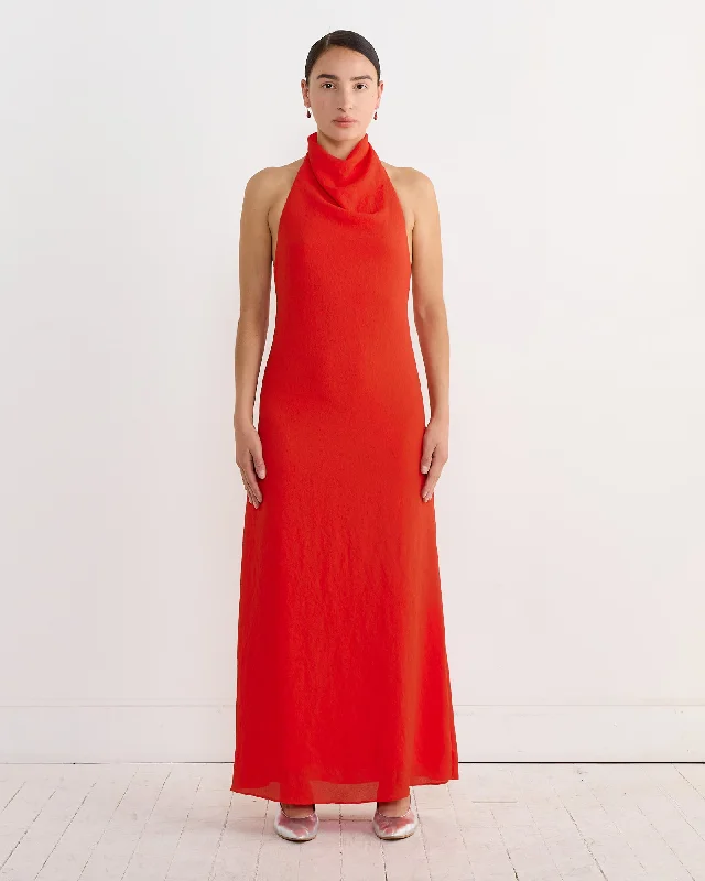 Women's High-Fashion Outfit Sevier Dress in Red