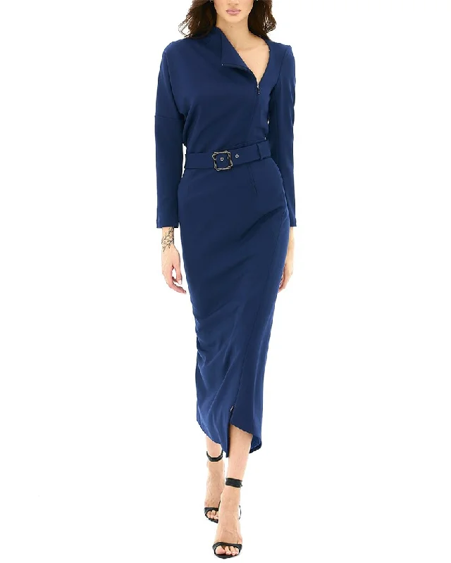 Women's Evening Wear for Special Occasions BGL Wool-Blend Dress