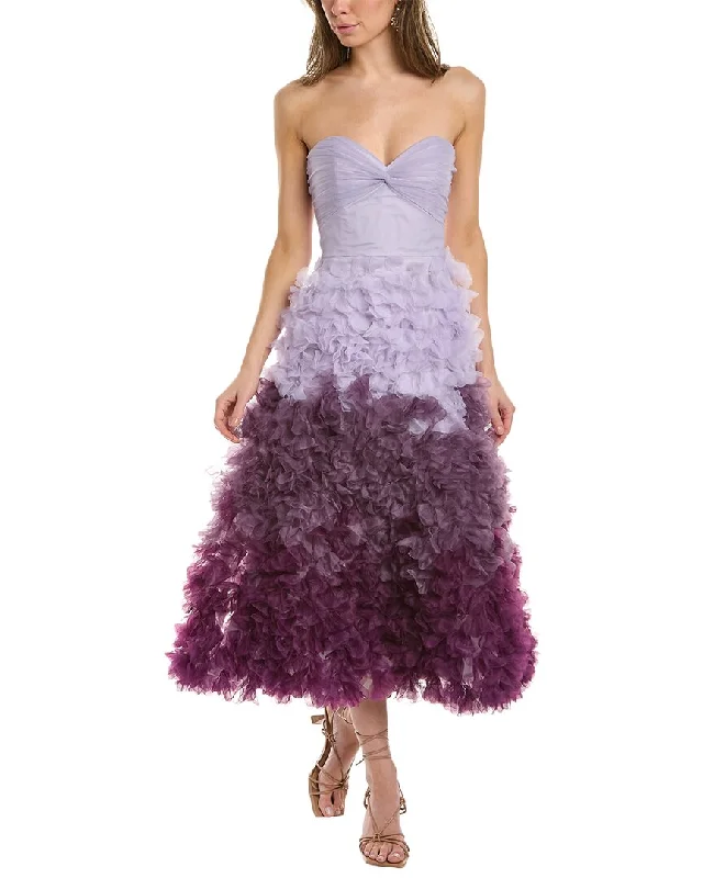 Fashion Forward Femme Marchesa Notte Ombre Cocktail Dress