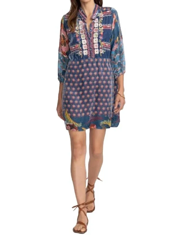 Seasonal Picks Vember Burnout Gweneth Dress In Multi