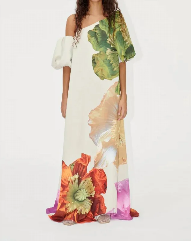 Chic Styles Payton Dress In Poppiesbloom