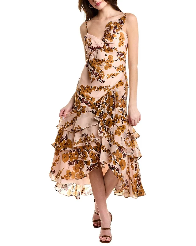 Unleash Your Trend Driven Style Badgley Mischka Tiered Cocktail Dress