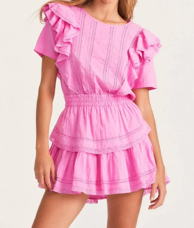 Modern Glamour Natasha Dress in Rose Bloom