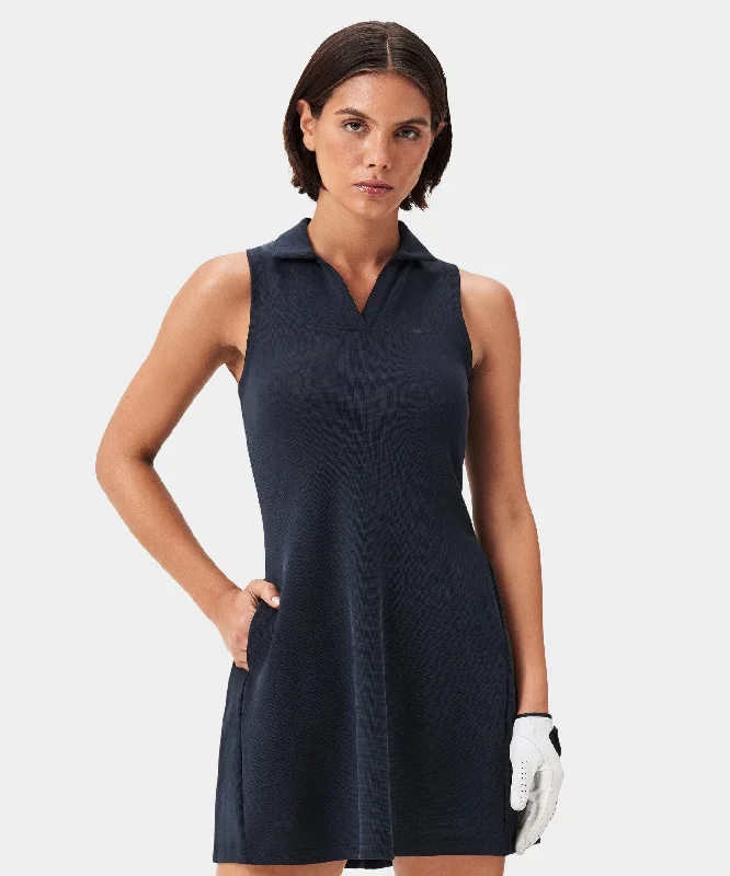 Women's Travel Outfit Set Amanda Dark Blue Performance Dress