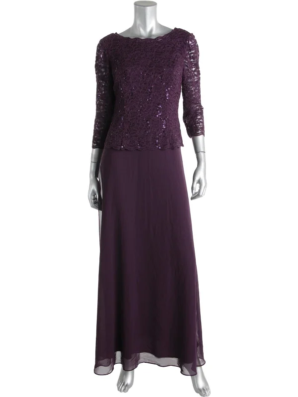 Women's Clothes For Special Occasions Womens Sequined Lace Overlay Mother of the Bride Dress Women's Clothes For Special Occasions Womens Sequined Lace Overlay Mother of the Bride Dress
