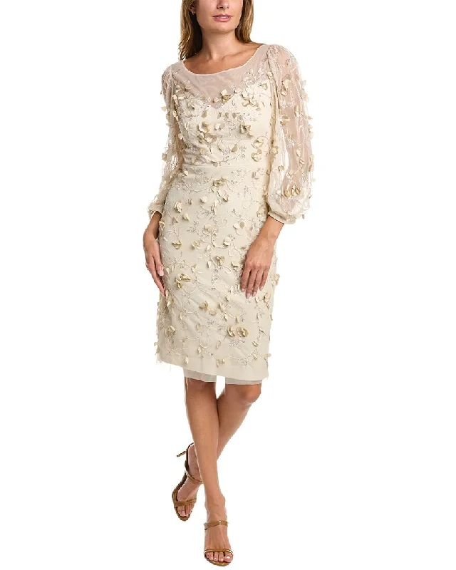Women's Comfortable Lounge Attire Theia Beaded Cocktail Dress