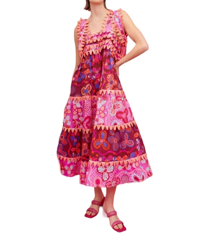 Classic Women's Fashion Kelly Dress In Fuchsia