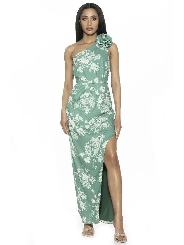 green floral