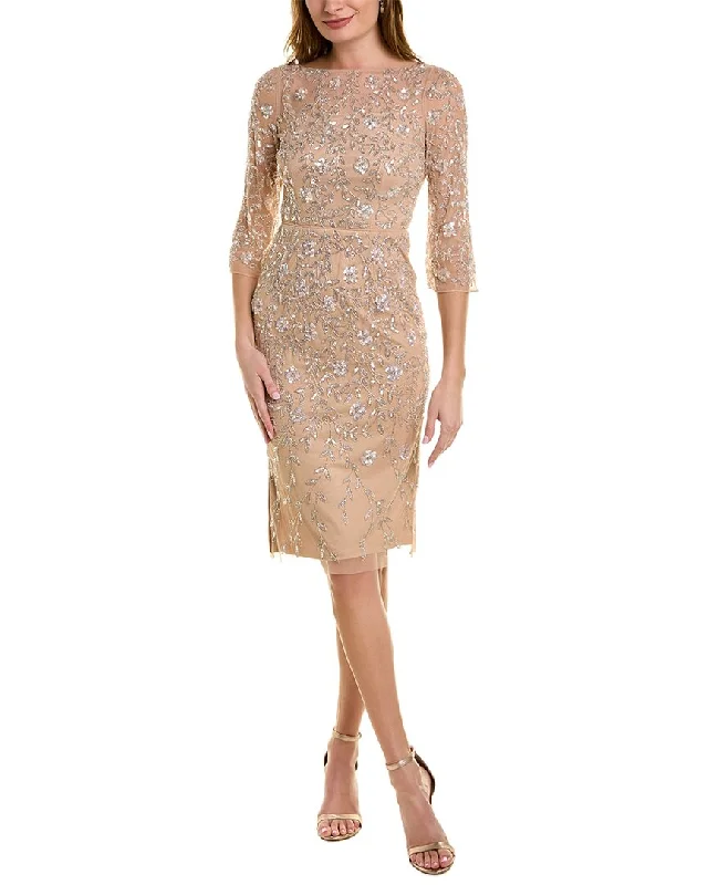 Affordable Trendy Clothes For Women Aidan Mattox Beaded Cocktail Dress