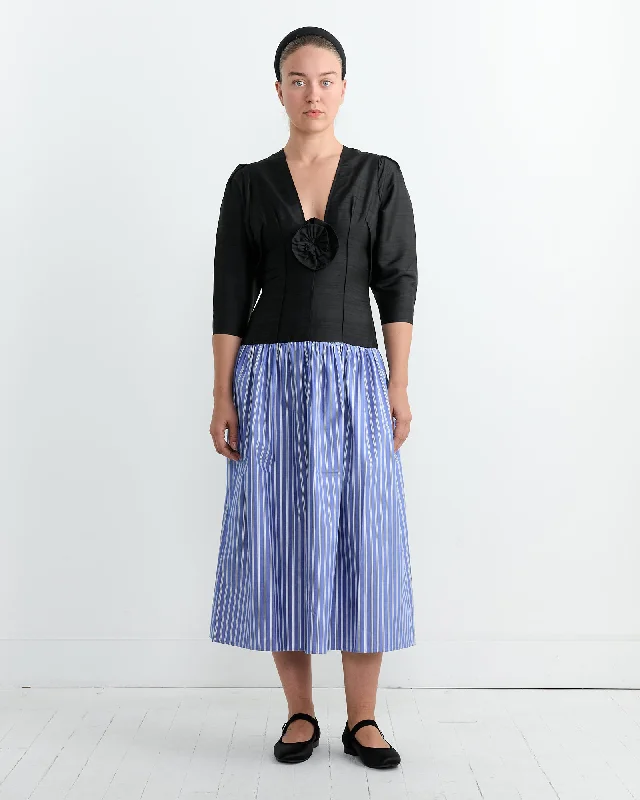 Enjoy Discount Fleur Dress in Cobalt Stripe