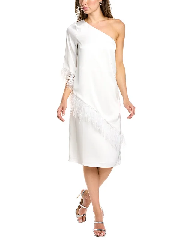 Refresh Your Wardrobe For Less This Weekend Aidan Mattox One-Shoulder Cocktail Dress