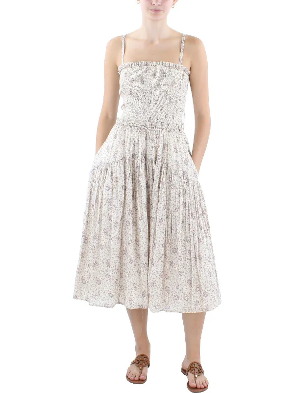 Fashionable Women's Wardrobe Womens Floral Cotton Sundress
