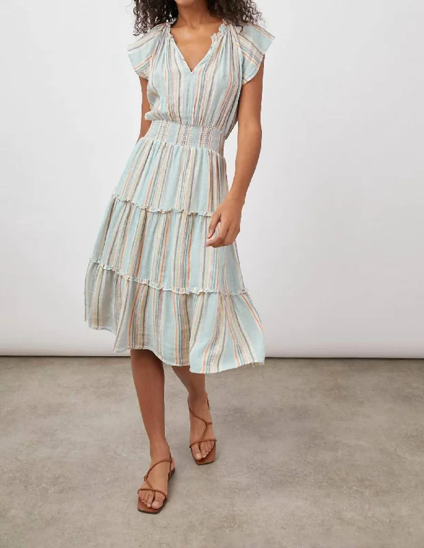Best Online Boutiques For Women Amellia Dress in Sag Harbour Stripe