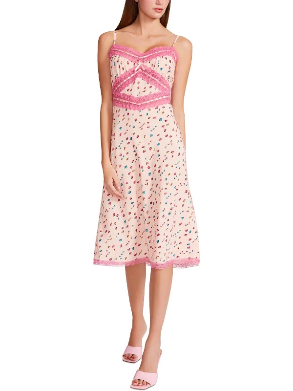 Women's Clothing Online Womens Satin Lace Inset Slip Dress
