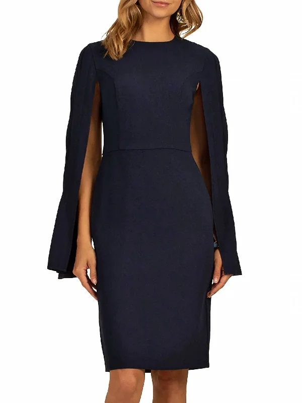 Earthy Tones Monumental Dress in Indigo