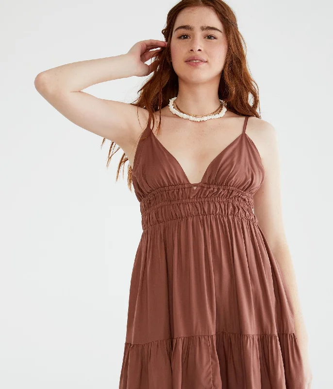 The Ultimate Fashion Sale Is Here Aeropostale Solid V-Neck Babydoll Dress