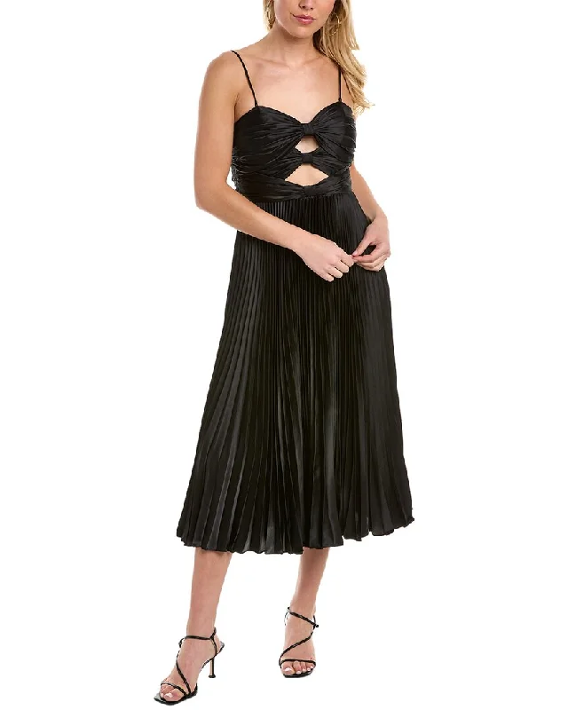 Clothes Women AMUR Afra Pleated Cocktail Dress