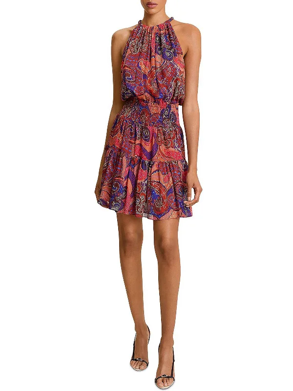 Flash Sale On Fashion – Act Fast Cory Womens Silk Sleeveless Fit & Flare Dress