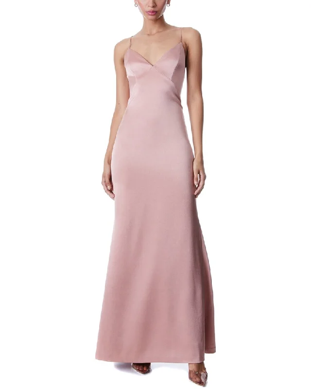 Exclusive Online Sale alice + olivia Julietta Pleat Back Slip Dress