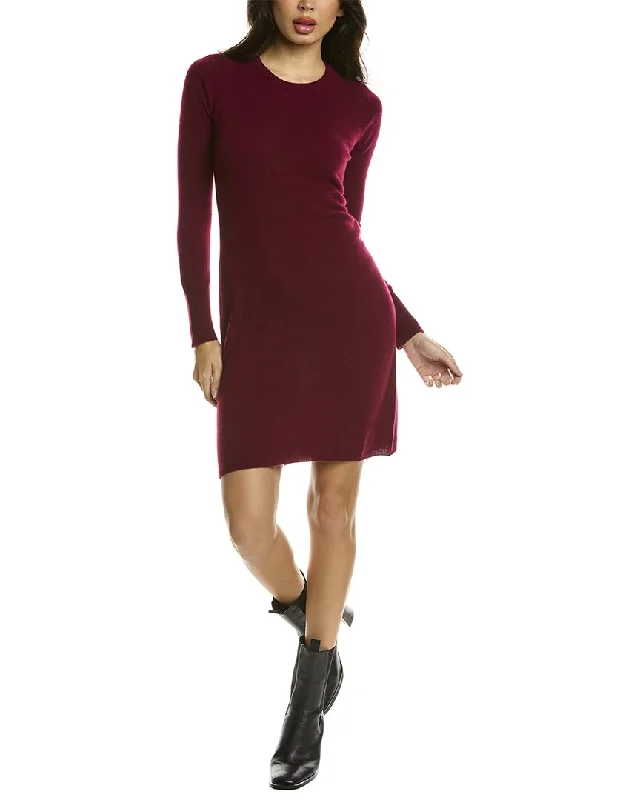 Seasonal Sale sofiacashmere Cashmere Crewneck Jersey Dress