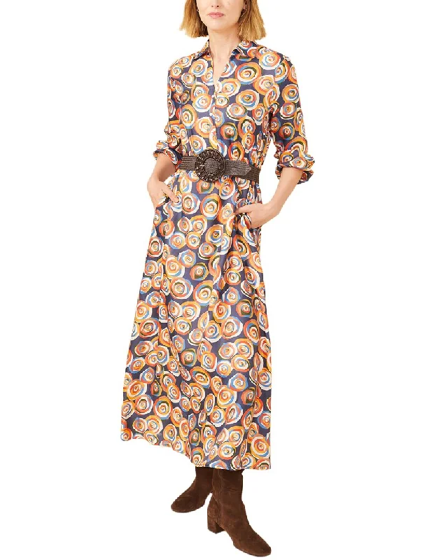 Women's Vintage-Inspired Outfit J.McLaughlin Mollie Silk-Blend Dress