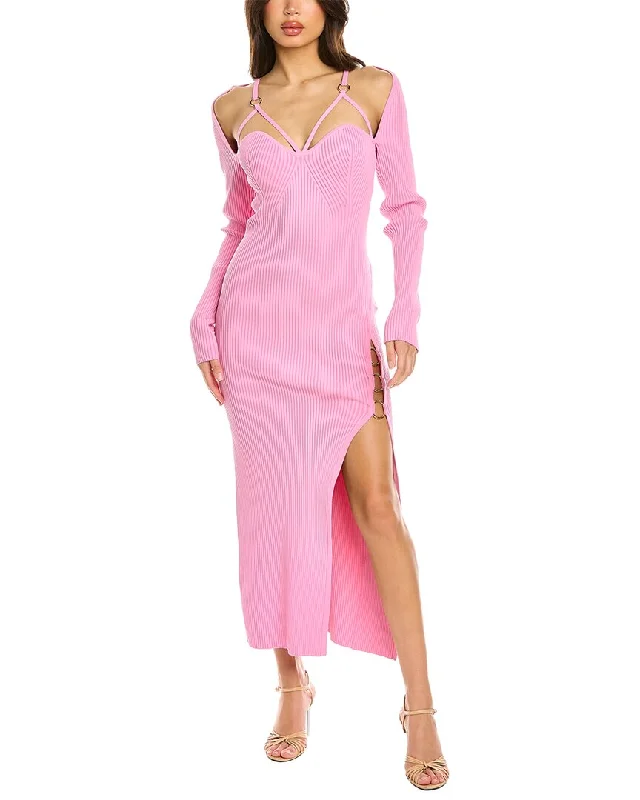 Clothing Store Nicholas Janet Rib Knit Cage Dress