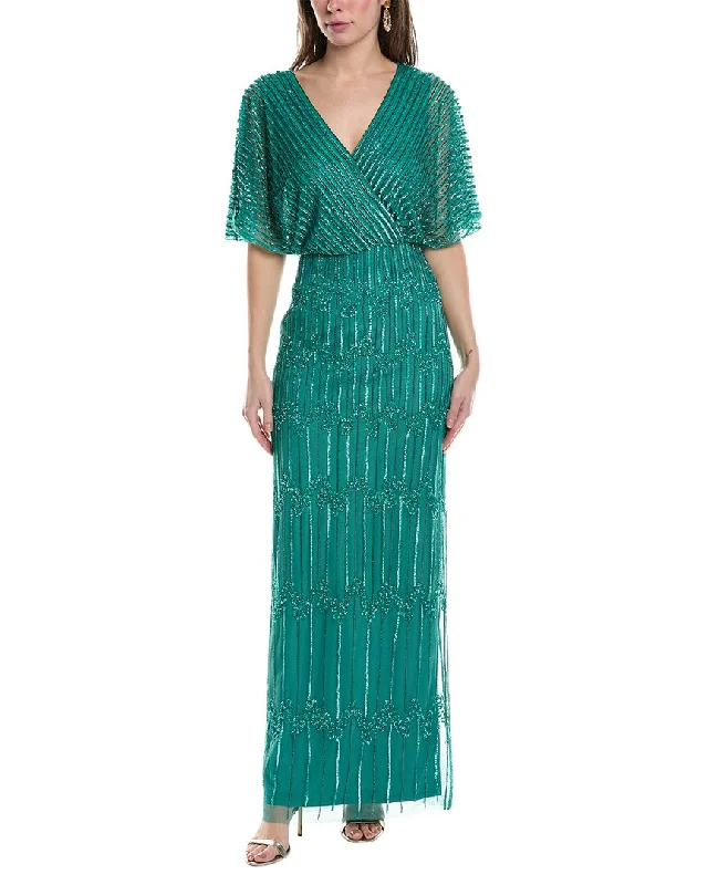Relaxed Style Adrianna Papell 3/4-Sleeve Lace Dress