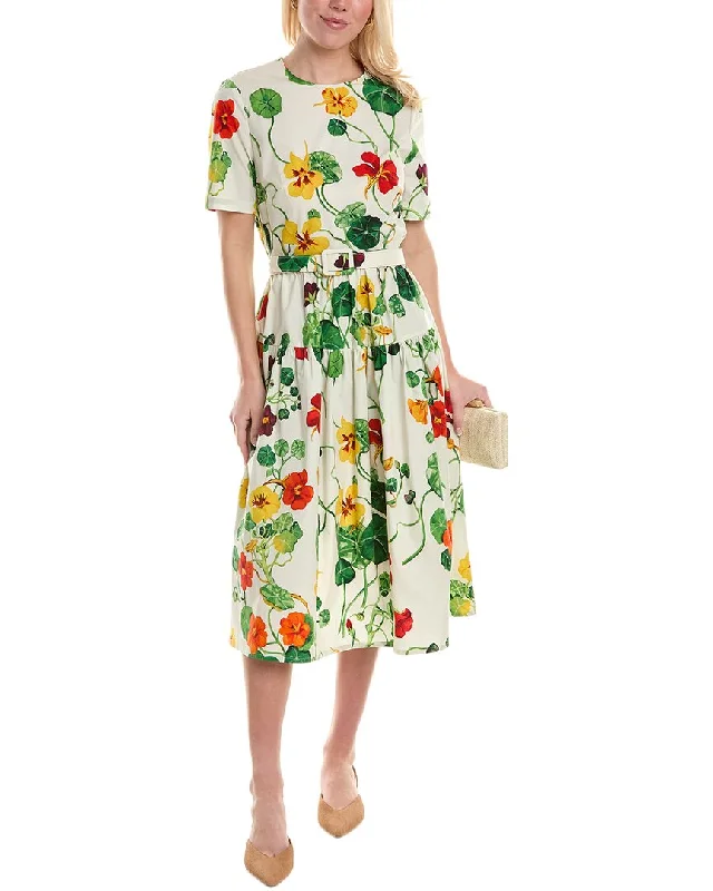 Elegant Details Oscar de la Renta Nasturtium Dress