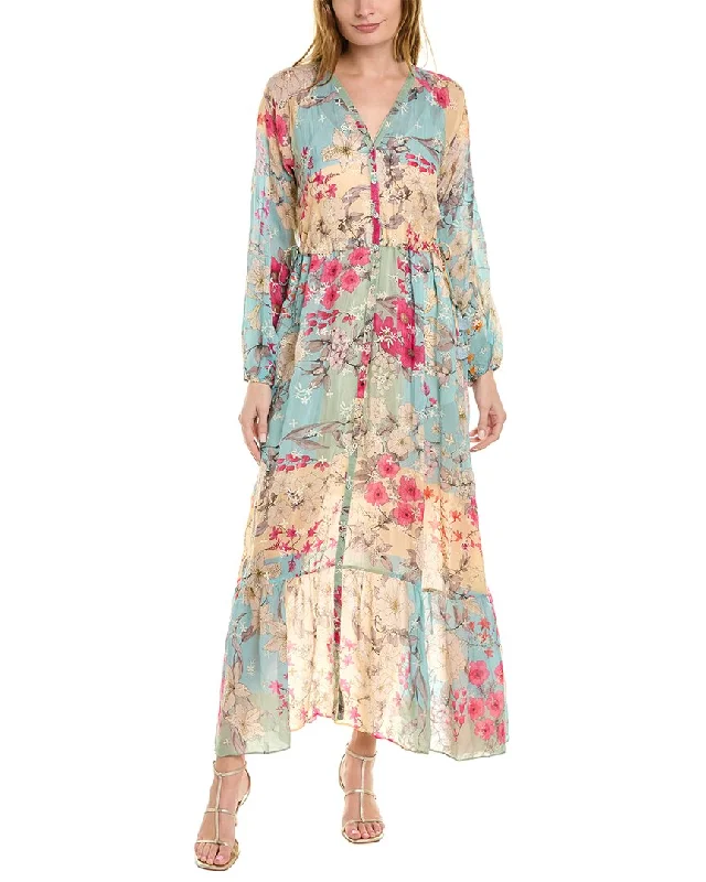 Ends Soon Johnny Was Permint Aphrodite Silk Dress